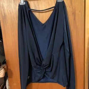 Zyia Navy V-back Vibe Top